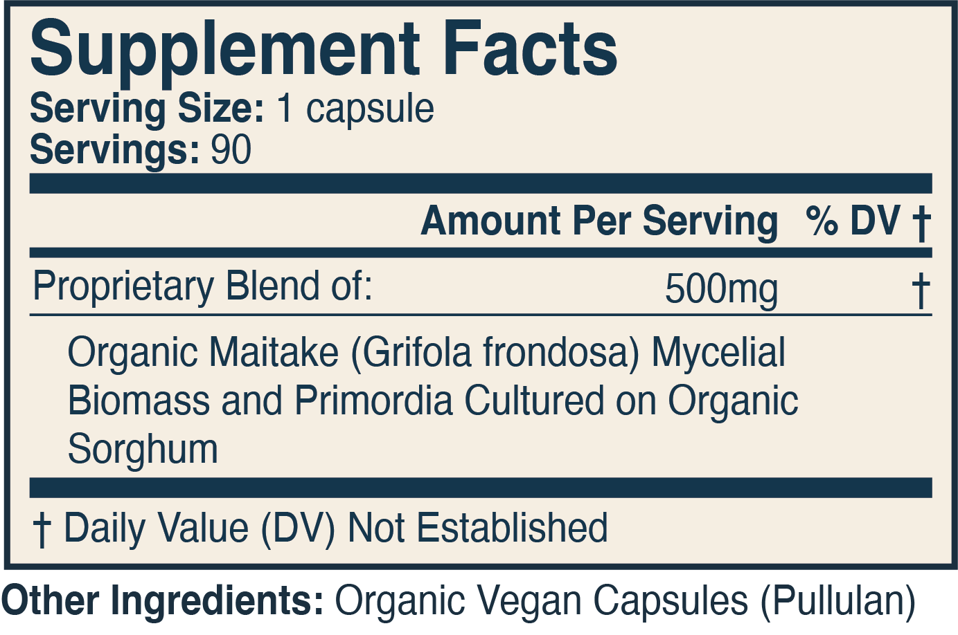 Supplement Facts Label 3