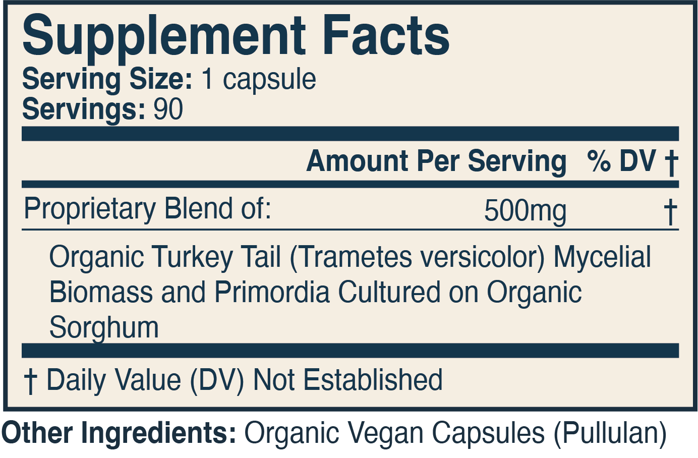Supplement Facts Label 3