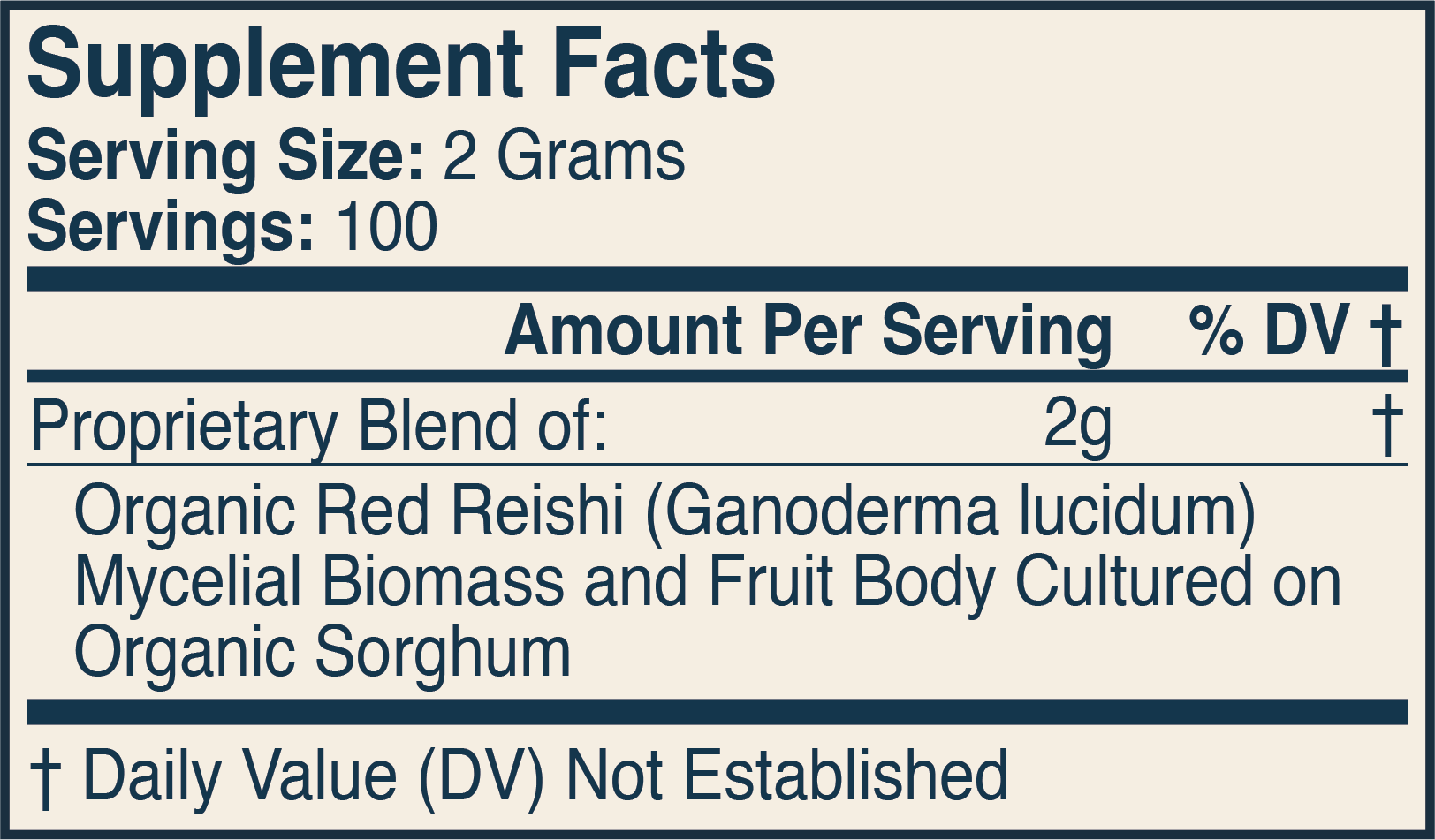 Supplement Facts Label 3