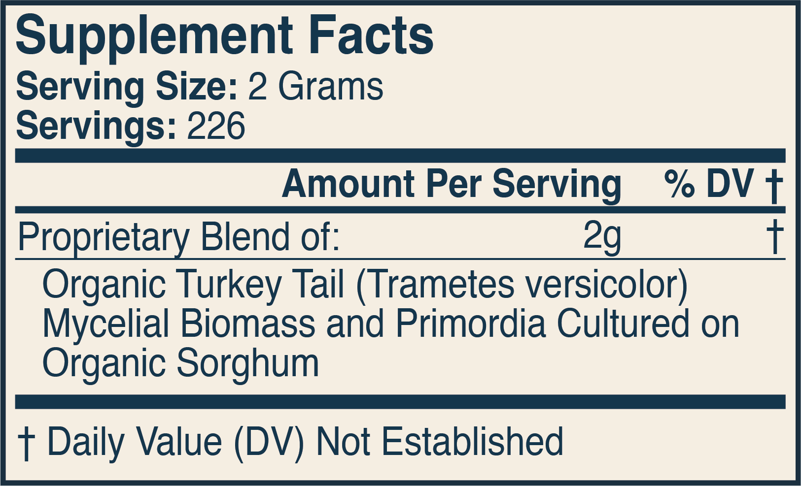 Supplement Facts Label 4